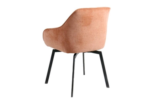 Otočená čalouněná židle Clara Actona hnědá s područkami do jídelny moderní