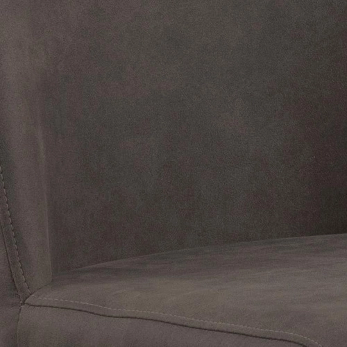 Barová židle s opěrkou Avanja Actona čalouněná antracitová, otočná a výškově nastavitelná do kuchyně loft