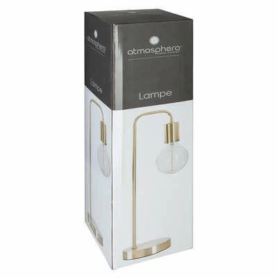 Noční lampička Keli zlatá moderní kovová do ložnice a obývacího pokoje Atmosphera 45 cm