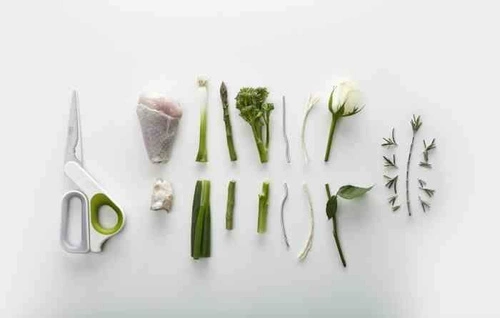 Kuchyňské nůžky PowerGrip Joseph Joseph na maso a zeleninu bílé zelené