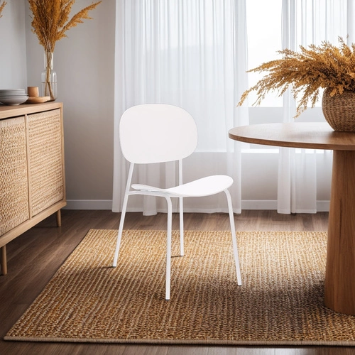 Sada 2 bílých židlí Nube