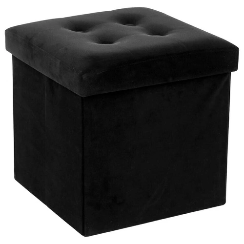 Taburet Lysandre Velvet černá