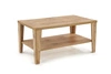 Konferenční stolek Deya obdélníkový dubový s policí moderní do obýváku Intesi 110x65 cm