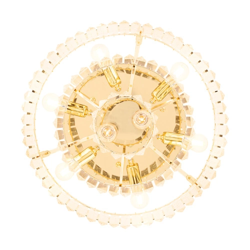 Stropní svítidlo SPLENDORE kulaté zlaté glamour 50 cm do obýváku a ložnice