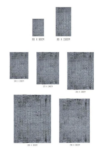 Koberec do obýváku Broadway Glitter 200x280 bavlněný loftový šedý obdélníkový Louis de Poortere