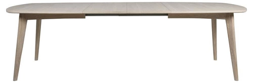 Rozkládací jídelní stůl Marte Actona oválný bělený dub skandinávská dýha 180 cm