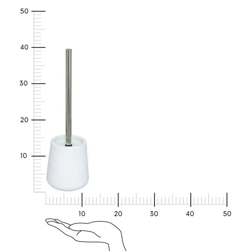 Toaletní kartáček Colors bílý