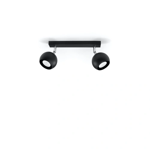 Stropní LED svítidlo OCULARE 2 černé moderní do obýváku, kuchyně nebo ložnice 30 cm