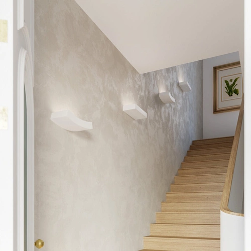 Moderní keramická bílá nástěnná lampa HATTOR Sollux Lighting do obýváku a ložnice 36 cm