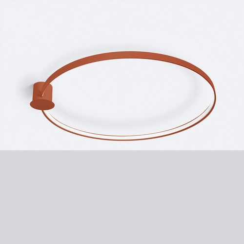 Stropní LED svítidlo RIO 110 červené kulaté moderní do obýváku a kuchyně Thoro