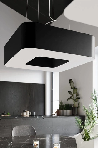 Moderní černý lustr URANO 80 stropní svítidlo do obýváku a jídelny 8ramenné