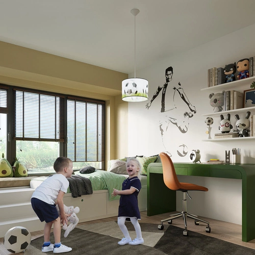 Závěsné svítidlo fotbalový míč FOOTBALL C 30 moderní do dětského a studentského pokoje