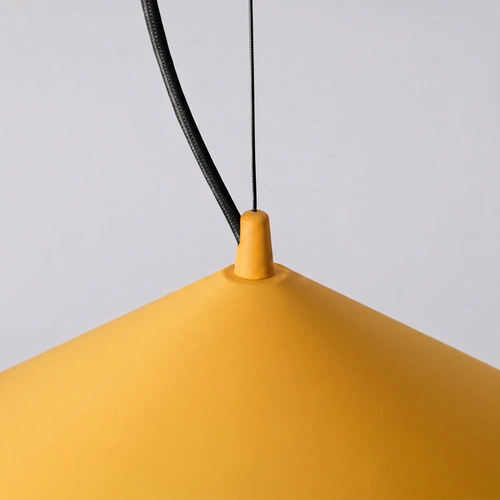 Závěsné svítidlo FINT LED žluté moderní do obývacího pokoje 1bodové