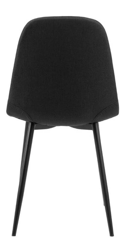 Čalouněná jídelní židle Celia černá moderní skandinávský styl Actona