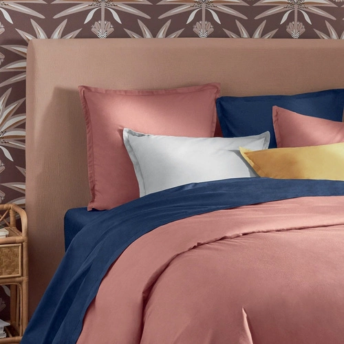 Bavlněné prostěradlo s gumou Atmosphera 160x200 cm modré do ložnice