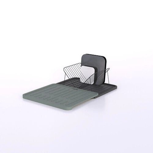 Zelený obdélníkový odkapávač na nádobí s vyjímatelnou miskou 5five simply smart