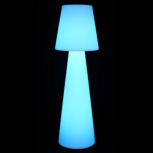 Stojací LED lampa Colorfull 110 cm bílá moderní s dálkovým ovládáním do obýváku i na terasu Intesi