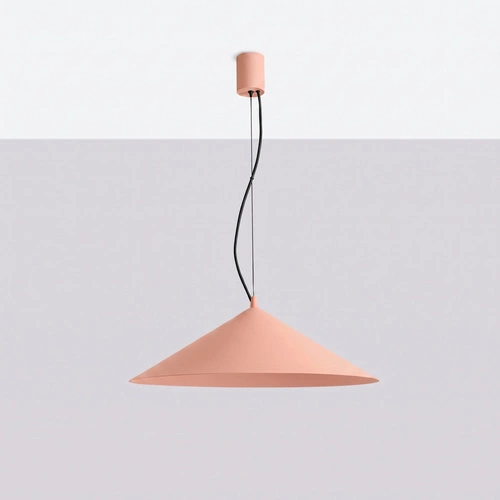 Závěsné svítidlo FINT LED broskvové nastavitelné do obývacího pokoje 50 cm