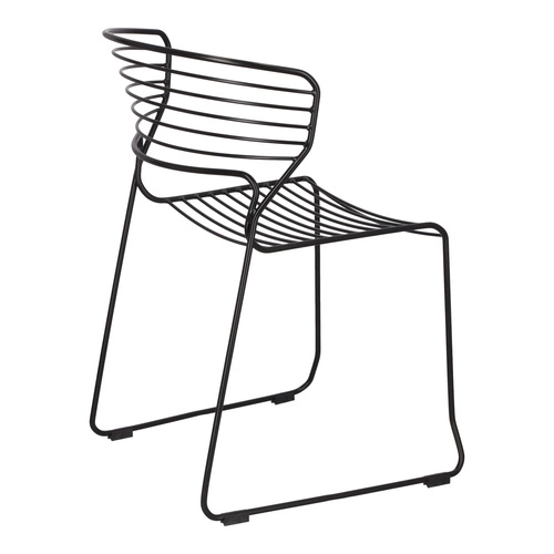 Sada 4 černých židlí Hilly