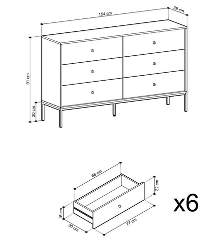 Noční stolek Evora béžový