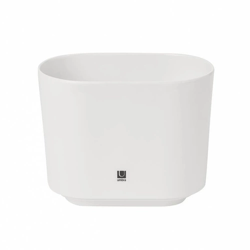 Umbra Step bílý kelímek na zubní kartáčky do koupelny moderní