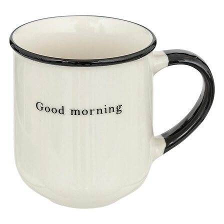 Sada 4 béžových keramických hrnků Alix 200 ml na stojánku na kávu 5five