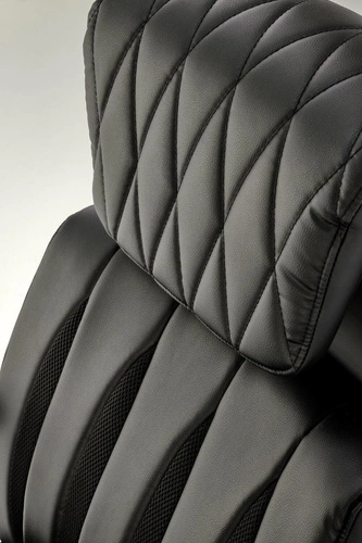 Ergonomická kancelářská otočná židle Lacour PU černá s područkami do kanceláře Intesi