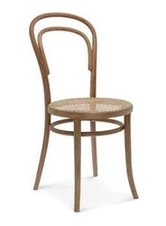 Dřevěná jídelní židle Fameg 14 retro s výpletem, na míru