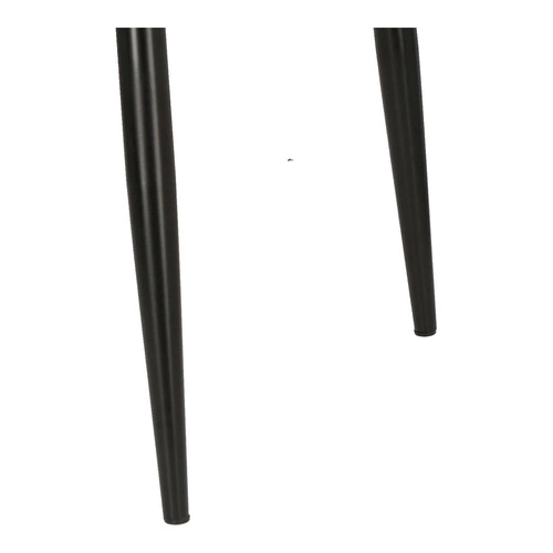 Jídelní židle Poly Intesi čalouněná sametem béžová s černými nohami moderní