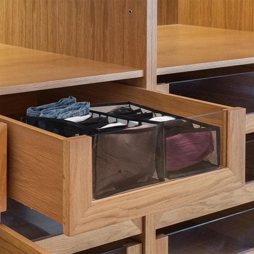 Organizér do zásuvky na oblečení černý