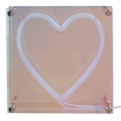 Srdcová lampa LED s neonovým efektem