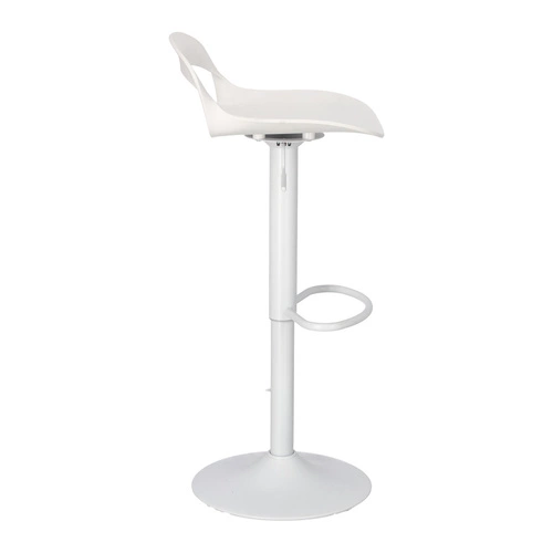 Barová židle s opěrkou Nest Simplet bílá moderní do kuchyně, na ostrůvek nebo bar