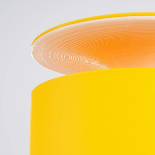 Stolní lampa AXO žlutá moderní do obývacího pokoje s kabelovým vypínačem