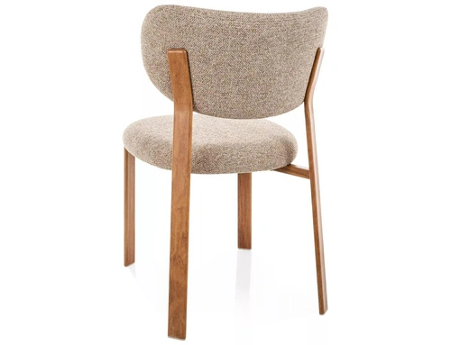 Židle Norin béžová čalouněná skandinávská do jídelny a obýváku