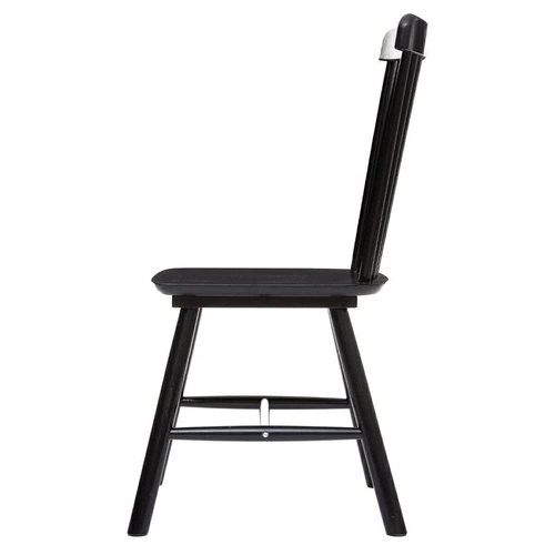 Dřevěná jídelní židle Isabel Atmosphera černá vintage retro do kuchyně