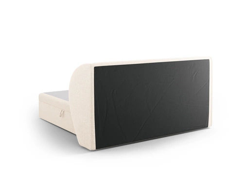 Čalouněná postel Miley béžová 160x200 s úložným prostorem moderní do ložnice