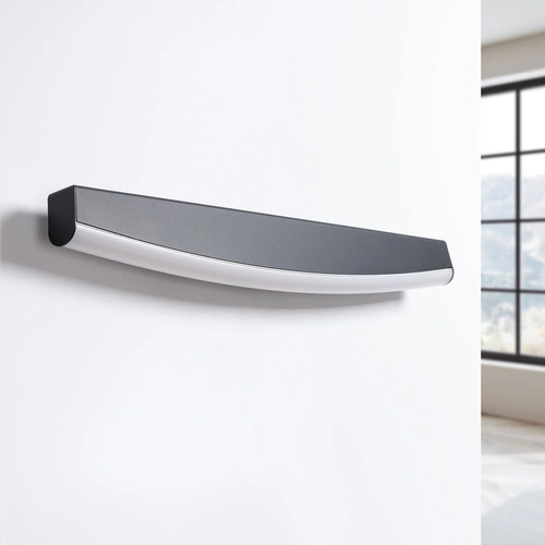 Nástěnné LED svítidlo JORUN černé moderní 60 cm do obýváku a ložnice Thoro