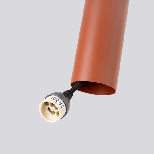 Visící lampa LAGOS 3L okrová červená