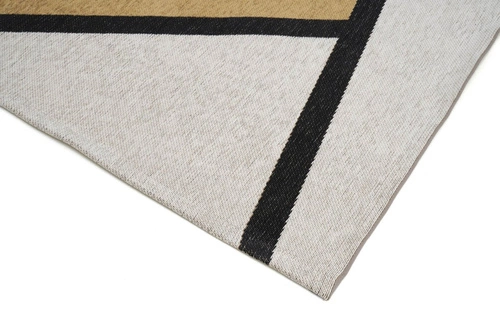 Moderní koberec Ingrid Yellow 160x230 do obýváku, geometrický, protiskluzový, pratelný v pračce Carpet Decor