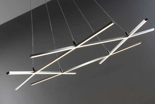 Závěsné LED svítidlo Andros stříbrné 82 cm moderní do obýváku kuchyně jídelny CANDELLUX