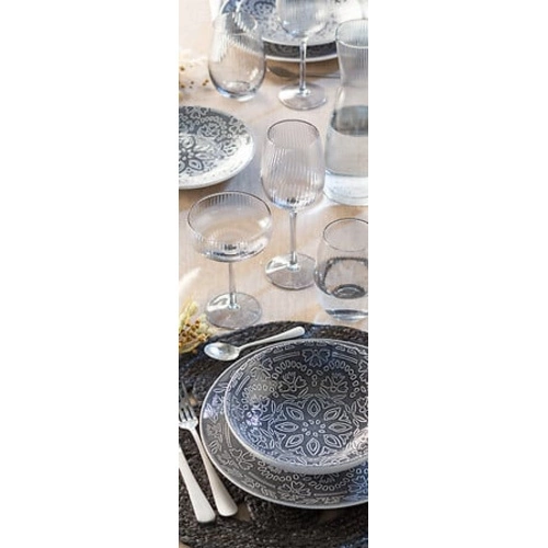 5five simply smart sada jídelních příborů 24 ks stříbrné matné pro 6 osob vhodné do myčky