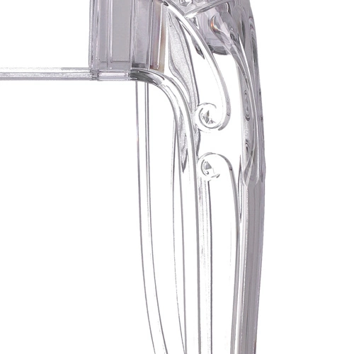 Skleněný čtvercový stůl transparentní Ghost 80x80 moderní do jídelny a obývacího pokoje Intesi