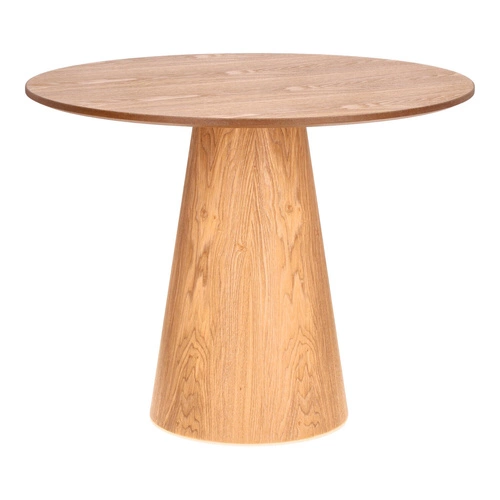 Kulatý stůl Soleilo 80 cm přírodní dub na jedné noze do obýváku a kavárny Intesi