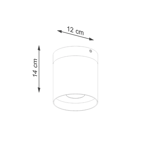 Stropní LED svítidlo RIF černé moderní do obýváku a ložnice SOLLUX LIGHTING