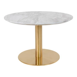 Konferenční stolek Bolzano 70 cm mramor/zlato