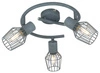 Spirálová stropní lampa Viking 3x40W E14 šedá
