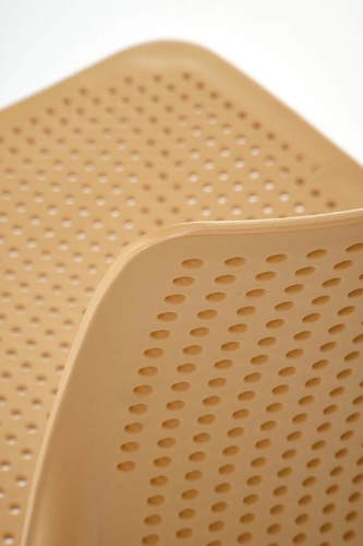 Zahradní židle Sylie Intesi oranžová plastová stohovatelná moderní na terasu a balkon