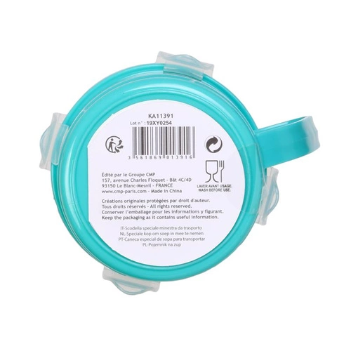 Intesi modrý termo hrnek na polévku 630 ml, těsný lunch box do práce a školy na teplá jídla