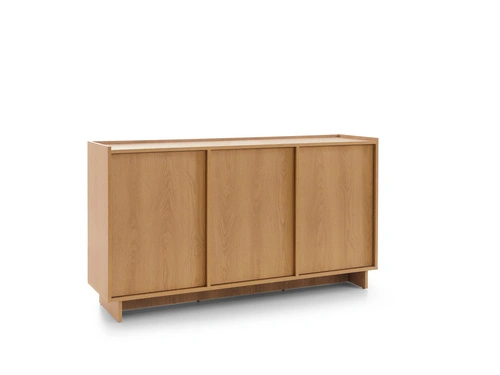 Moderní komoda do obývacího pokoje Nagoja 147 cm v karamelovém dubu