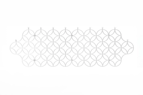 Moderní nástěnný věšák do předsíně Holo L White bílý kovový POLYHEDRA 92 cm